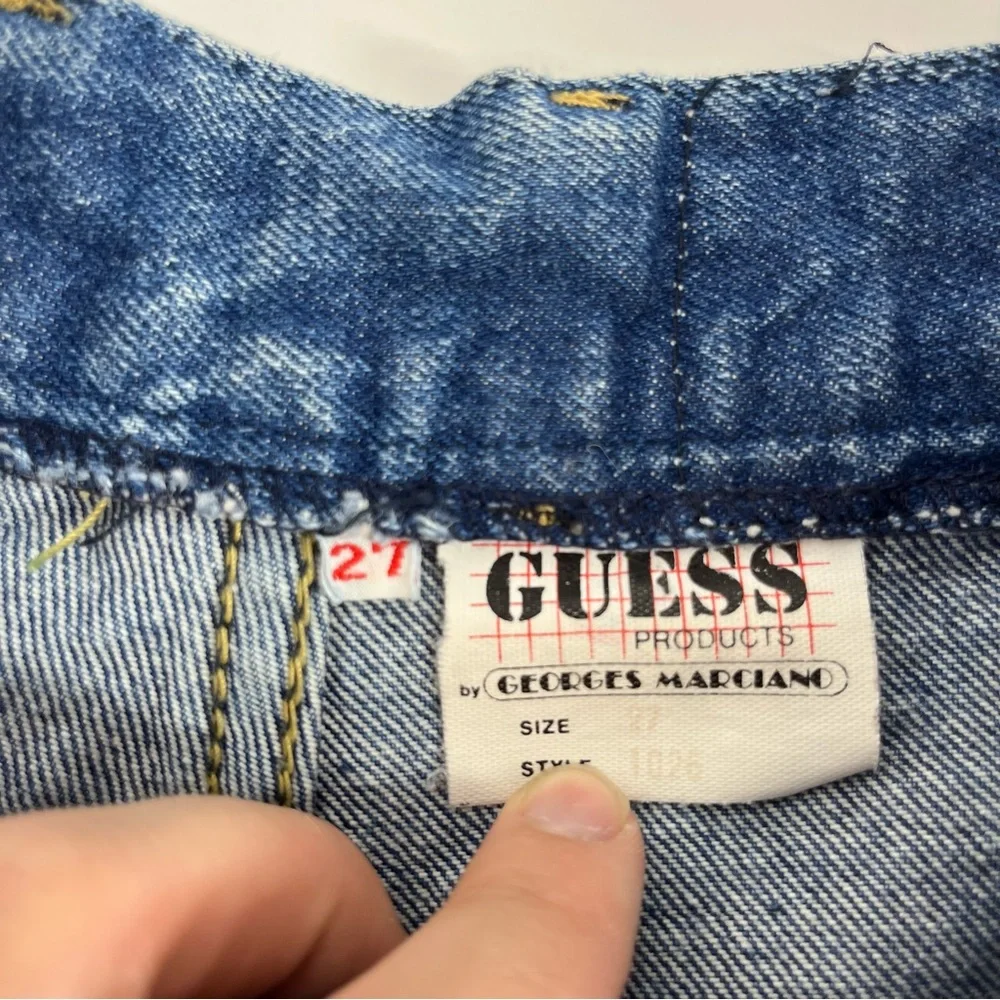 Vintage 80s Guess by Marciano Women’s Size 27 Blue Denim Jeans EUC - Picture 3 of 9